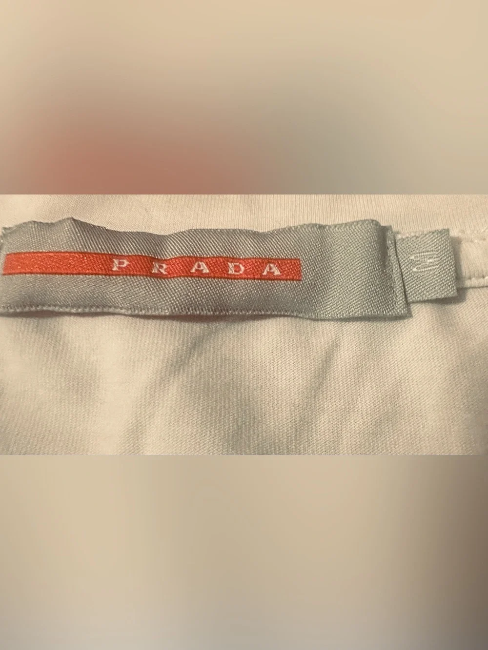Prada White Graphic Surfboard Crew Neck T-Shirt